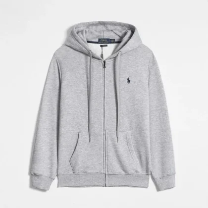 Polo Ralph Lauren Grey Zip-Up Hoodie in the LoloBuy spreadsheet hoodies selection