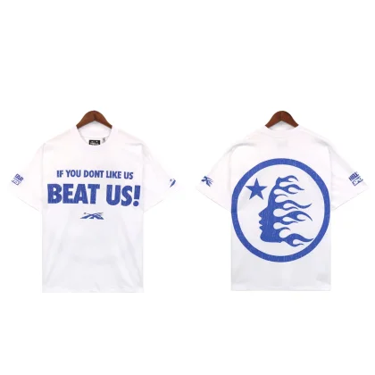 White 'Beat Us!' Graphic T-Shirt in the LoloBuy spreadsheet t-shirts selection